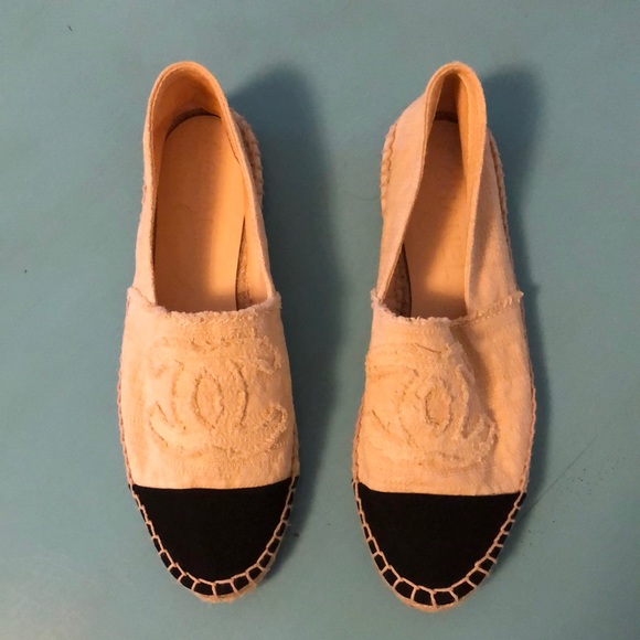 CHANEL Shoes - Chanel Linen Espadrilles Size 7 US. Like new!